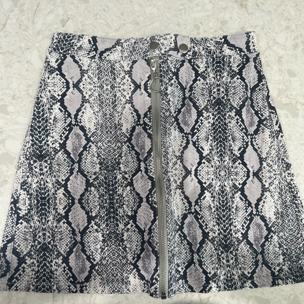Altar’d state Snake Print Mini Skirt